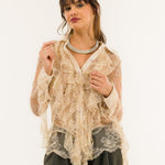 Camicia in pizzo con rouge NH305C 173 KONTATTO 