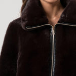 Giacca over con zip FQ25WC4002O44501 091 FRACOMINA 