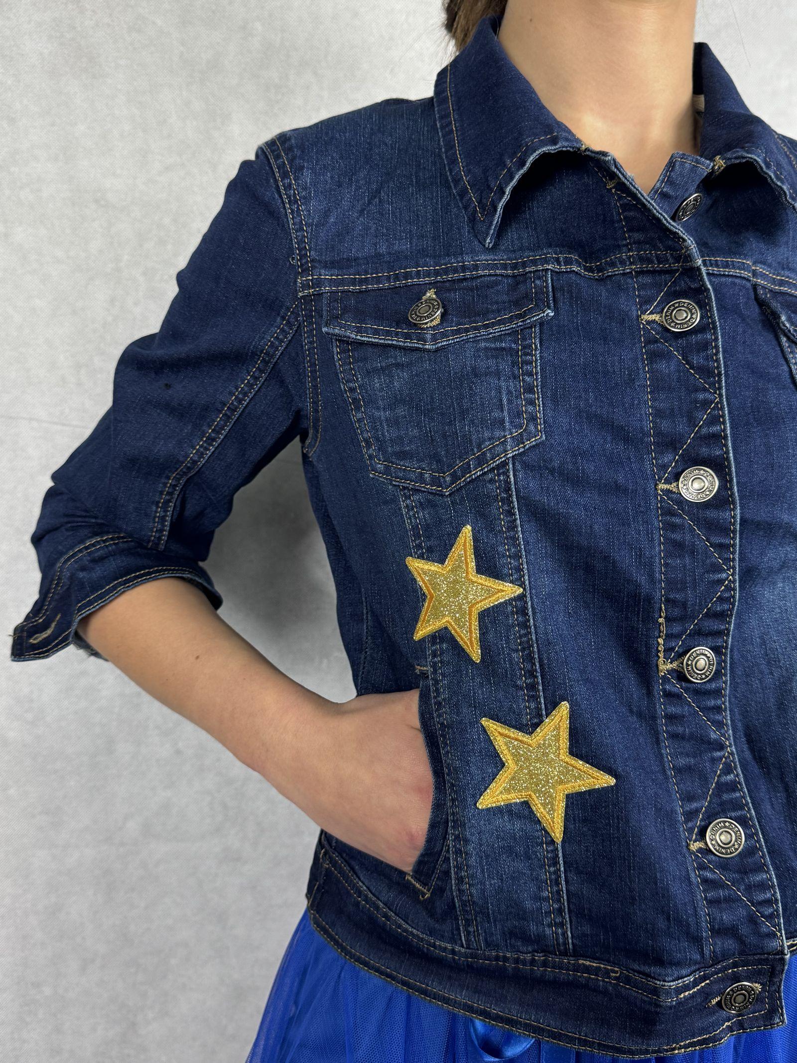 Giubbotto corto in denim con orsetti 515803JC759ORSETTO DENIM OFELIA 