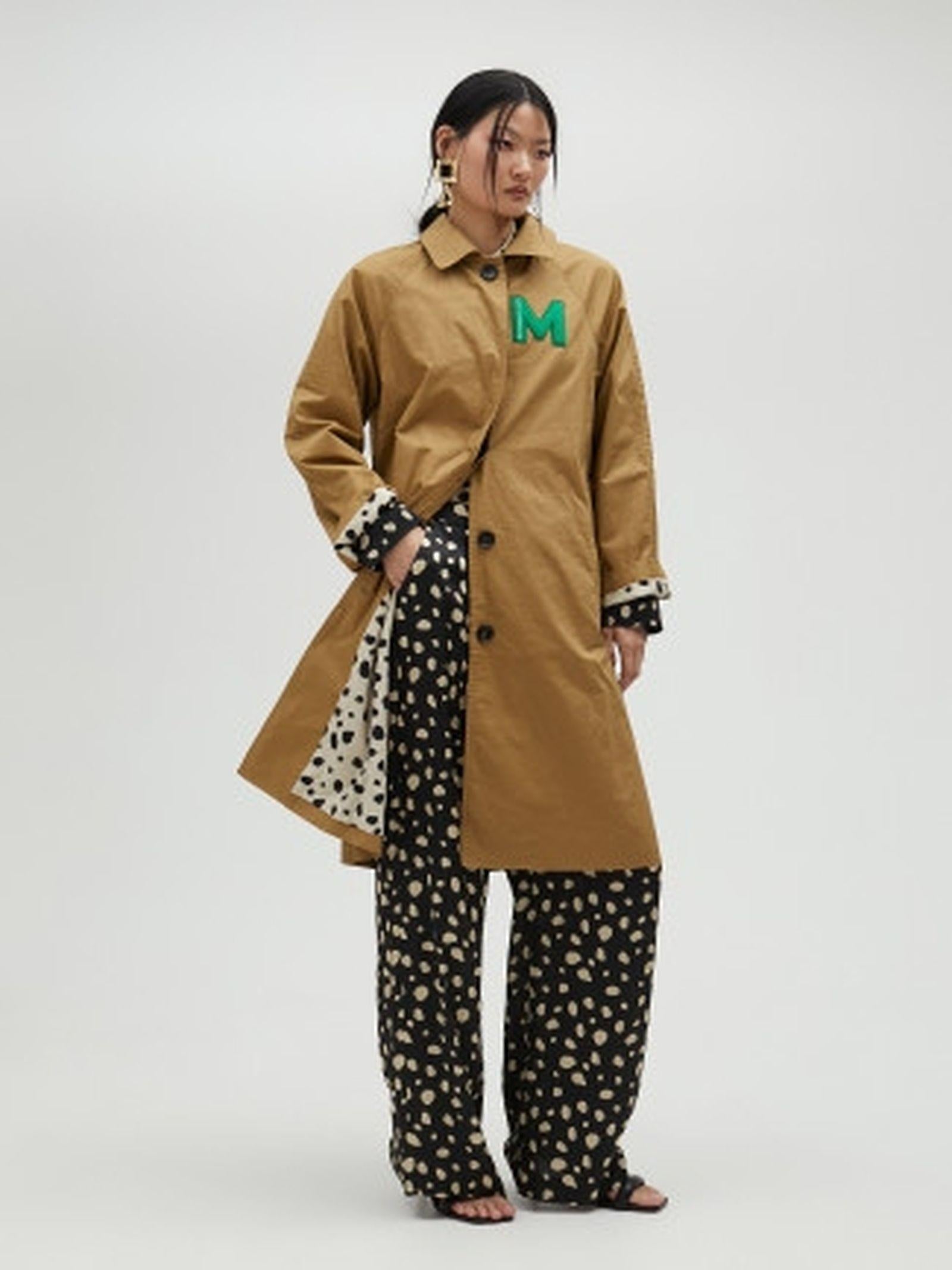 Trench beige dettaglio patch MS2501002 052 MAITE 