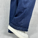Jeans scuro vita alta gamba dritta