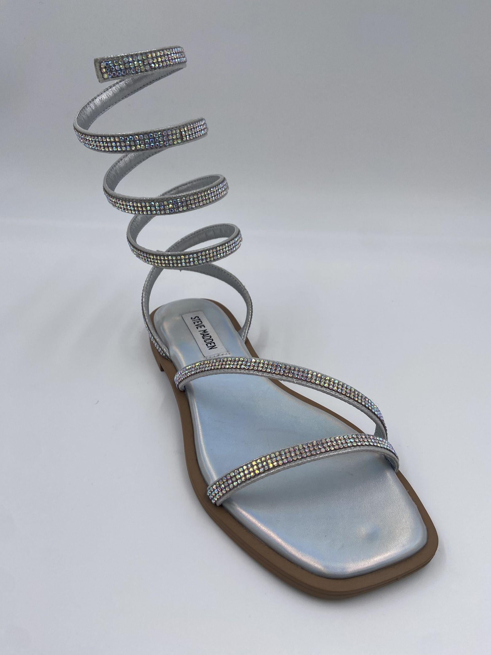Sandalo Azaria con cinturino a spirale SMSAZARIA ARGENTO STEVE MADDEN 