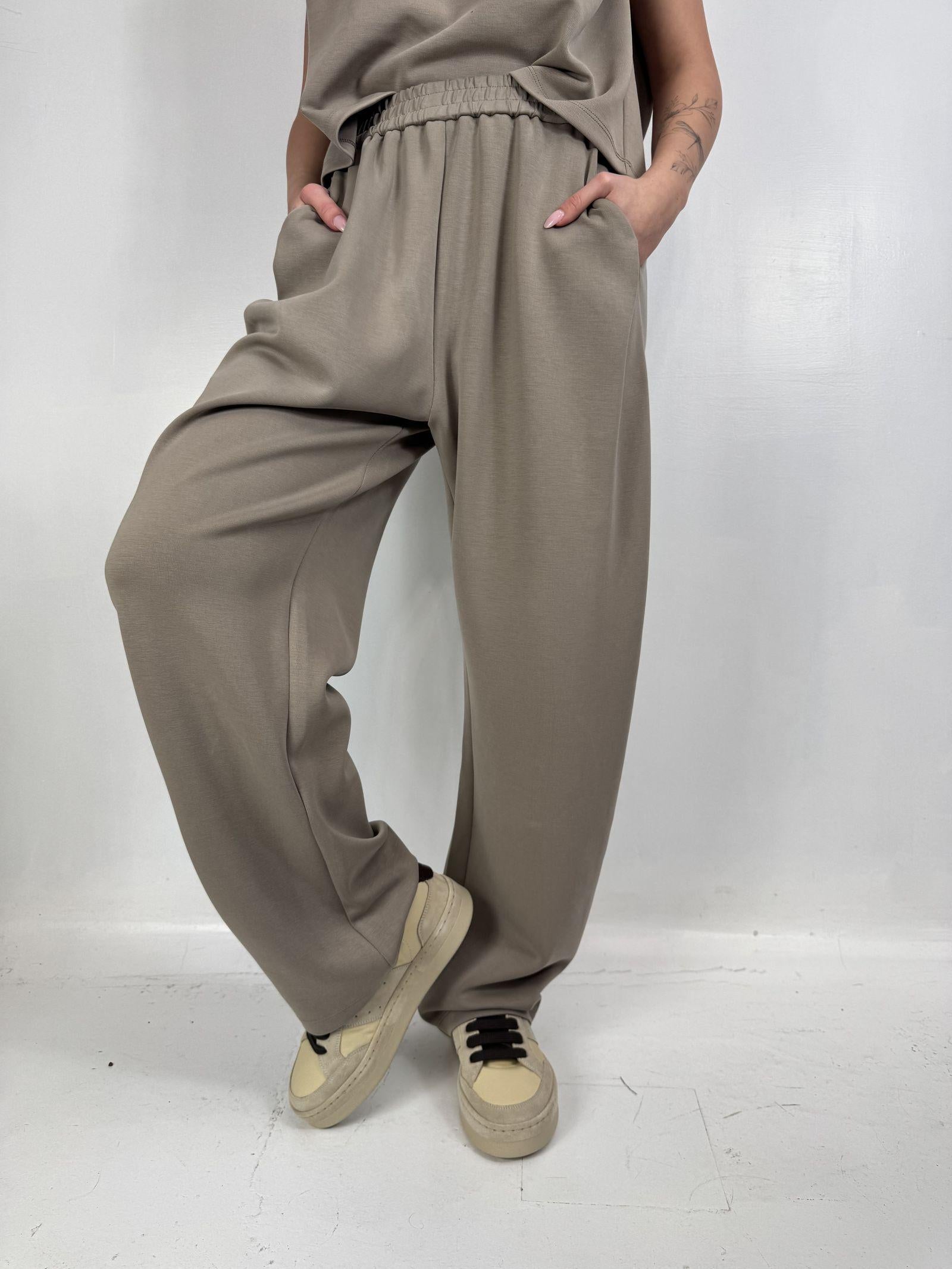 Pantalone gamba ampia - Eleh SS260185 GRIGIOFANGO ELEH 