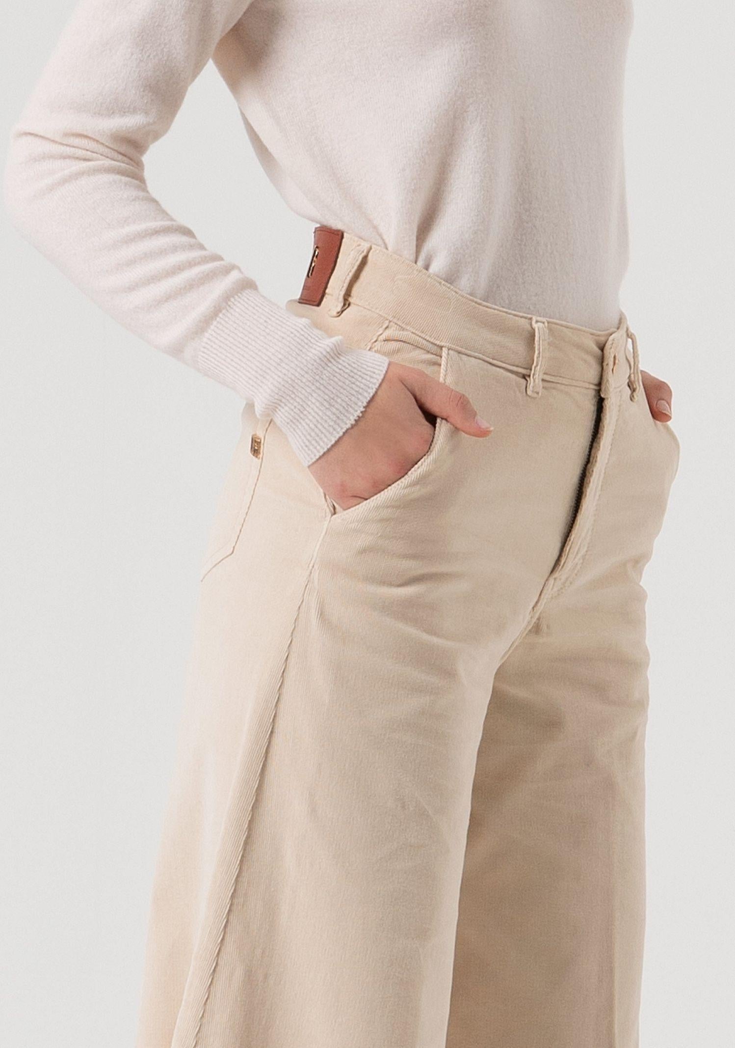Pantalone flare in velluto FR25WV3014W56901 508 FRACOMINA 