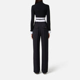 Maglia effetto camicia - Elisabetta Franchi MK14T56E2 222 ELISABETTA FRANCHI 