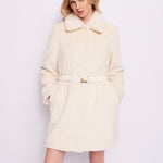 Cappotto in pelliccia con cintura 421FD39002 3208 GAUDI' 