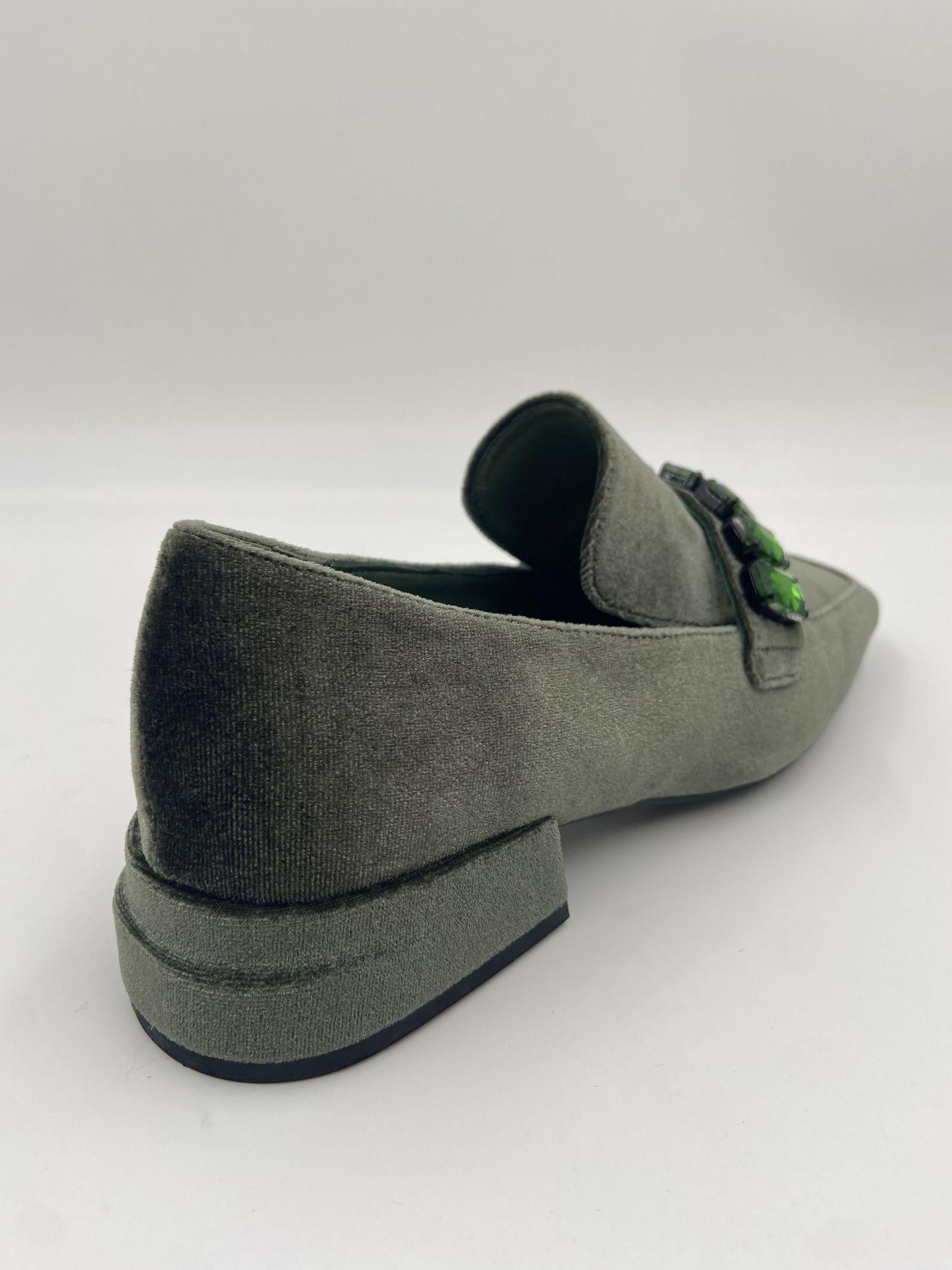 Mocassino in velluto - Jeannot PJ602D VERDE JEANNOT 