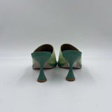 Sandalo tacco rocchetto 23057-467A VERDE ANGEL ALARCON 