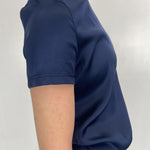 T-shirt lucida girocollo MM203633 BLU OFELIA 
