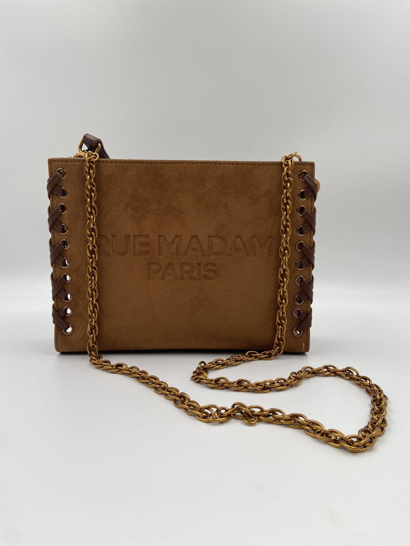 Borsa Apache Clutch 1483 COGNAC RUE MADAM PARIS 