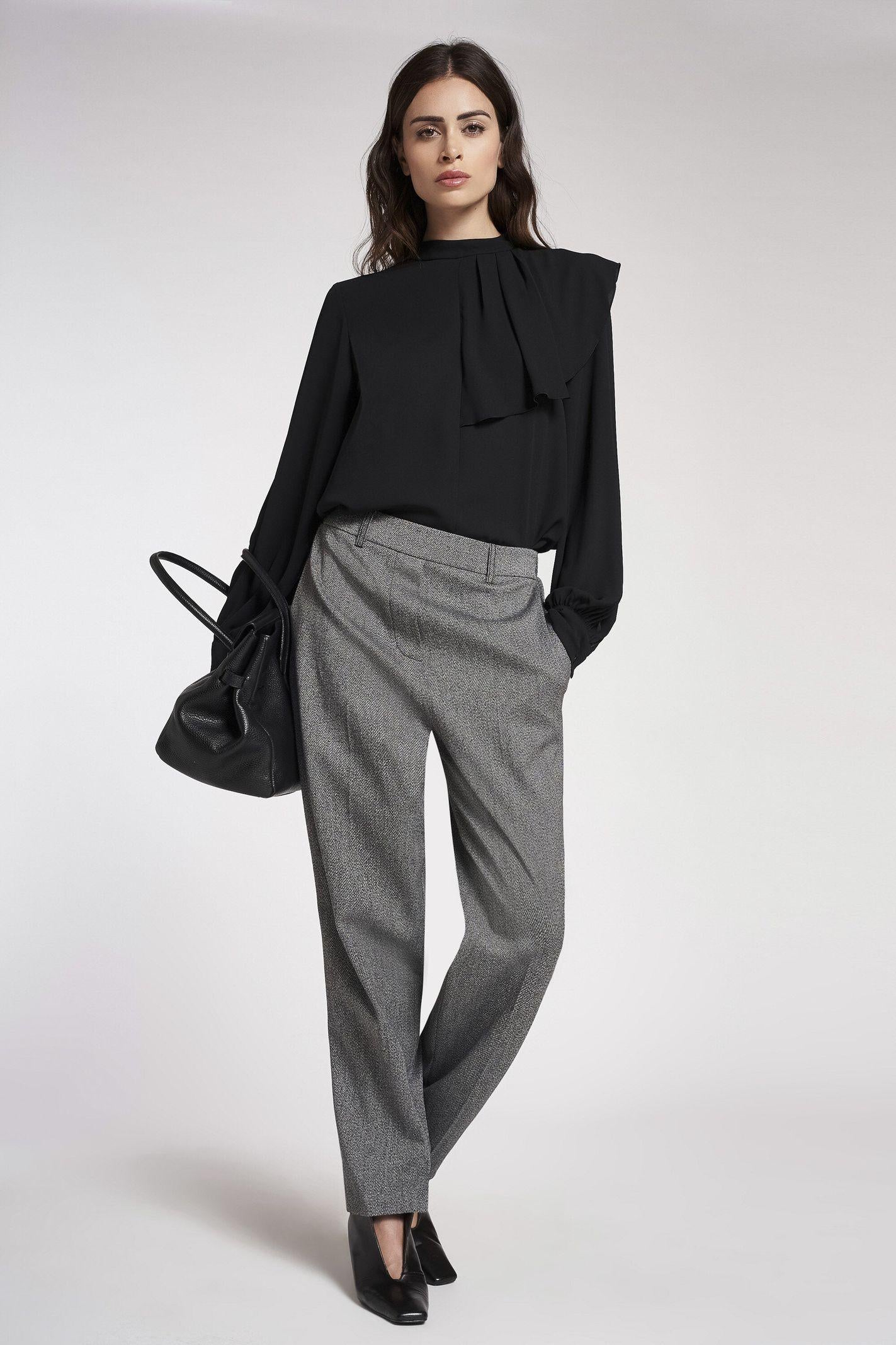 Camicia con rouche EBIG14D3 10 CARLA G. 