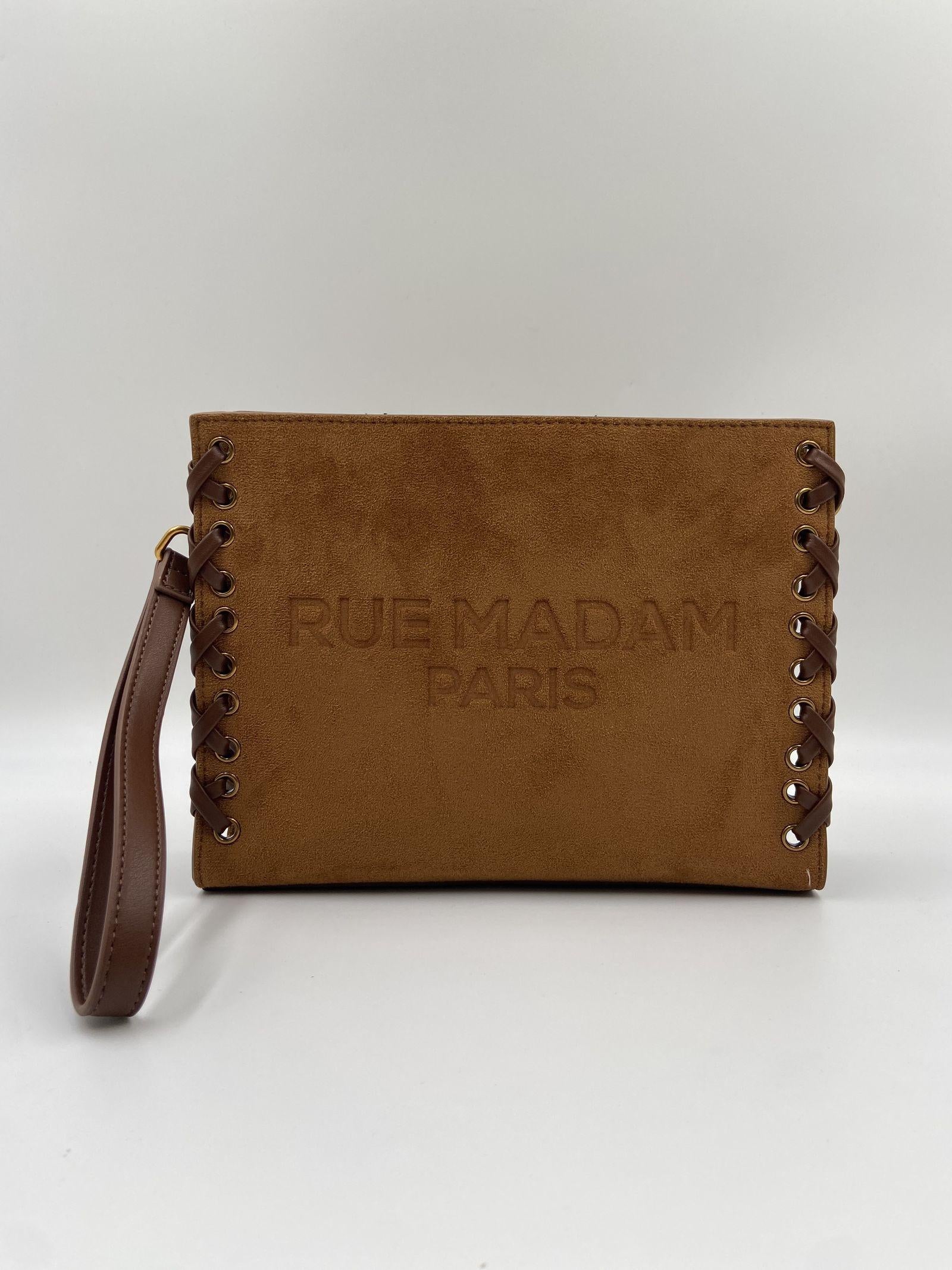 Borsa Apache Clutch 1483 COGNAC RUE MADAM PARIS 