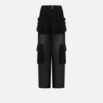 Pantalone cargo in georgette trasparente - Pinko 104751-A21F Z99 PINKO 