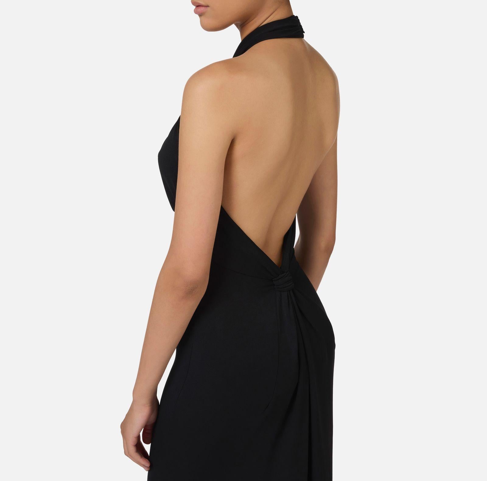 Abito Red Carpet con drappeggio AB71747E2 110 ELISABETTA FRANCHI 