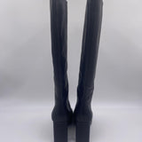 Stivale alto con tacco metallico