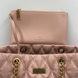 Borsa shopper grande in tessuto embossed