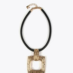 Collana dorata con laccio nero LS2503050 0M2 LOLA 