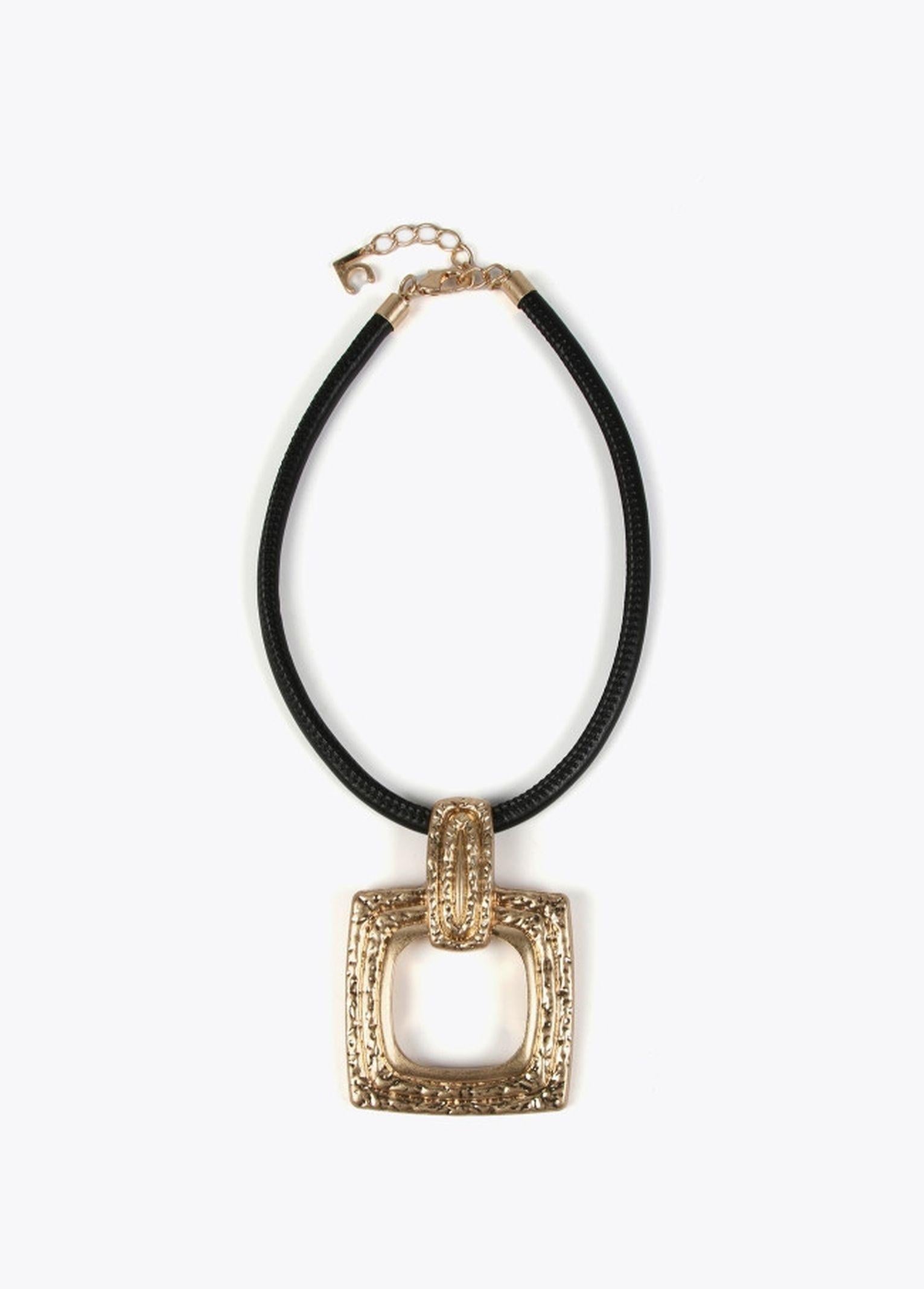 Collana dorata con laccio nero LS2503050 0M2 LOLA 
