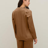 Giacca monopetto in satin
