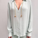 Camicia con catena - Elisabetta Franchi CAT3041E2 BV9 ELISABETTA FRANCHI 