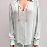 Camicia con catena - Elisabetta Franchi CAT3041E2 BV9 ELISABETTA FRANCHI 
