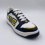 Sneakers in pelle logo bicolor