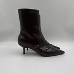 Stivaletto  moro con cinturini 9559 MORO SPAZIO MODA 