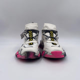 Sneakers bianco grigio e fucsia 033 1050BIANCO CLJD 