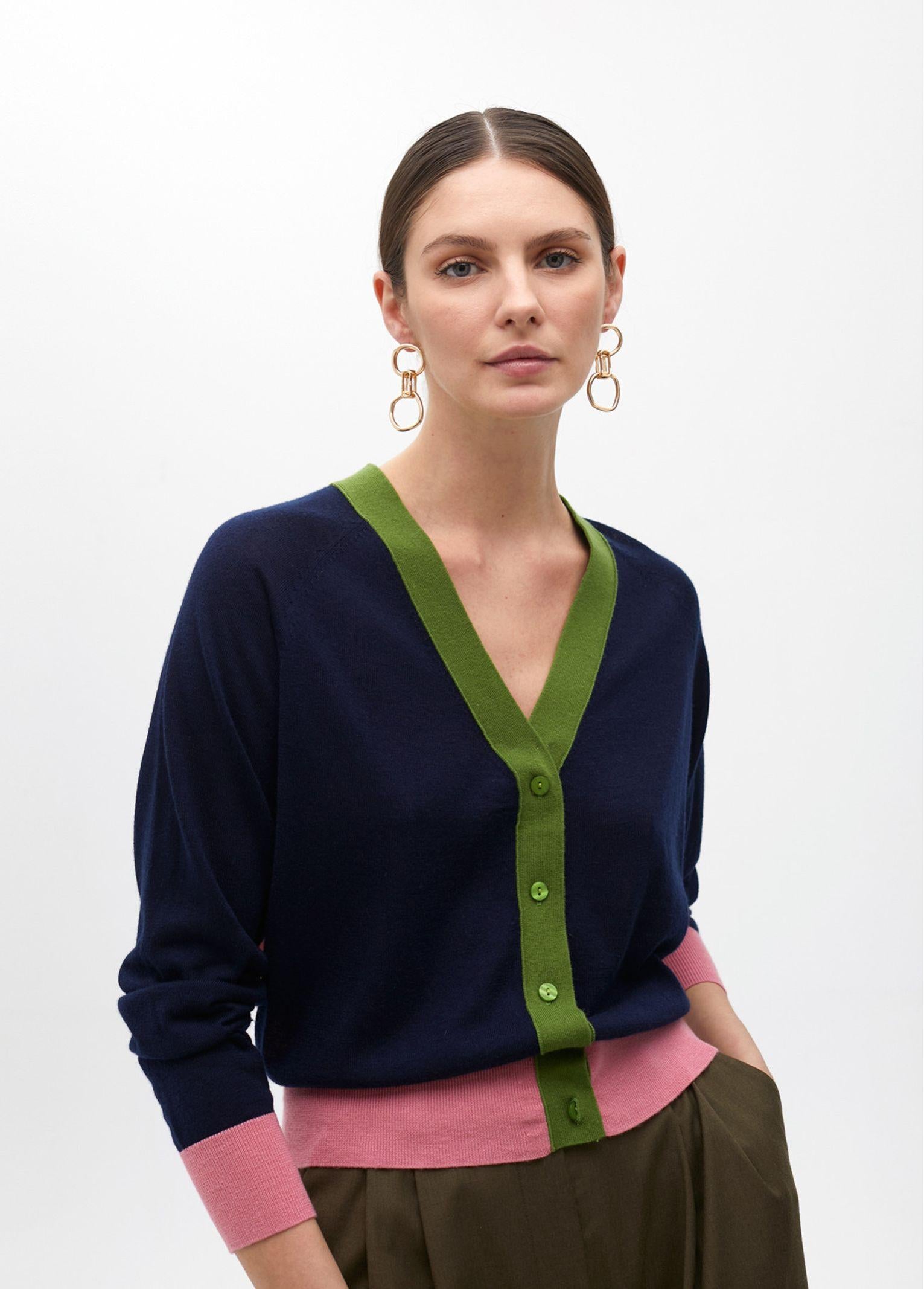 Cardigan tricolore MF2511008 272 MAITE 