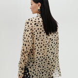 Camicia a pois irregolari