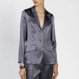 Giacca monopetto in satin