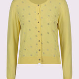 Cardigan con bottoni logati