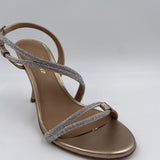 Sandalo alto con strass
