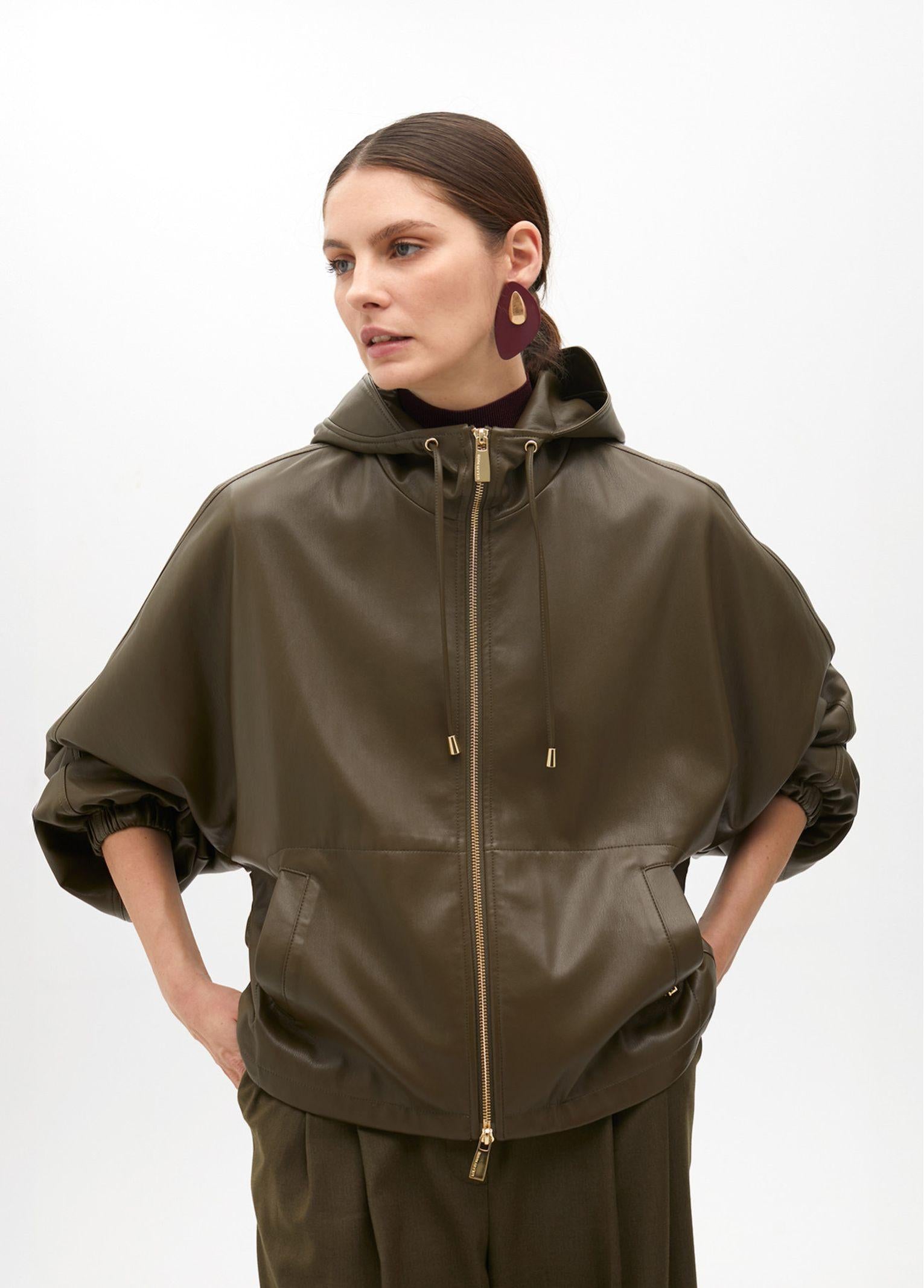 Bomber effetto pelle MF2502019 060 MAITE 