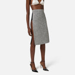 Gonna in diamond tweed - Elisabetta Franchi GO11252E2 306 ELISABETTA FRANCHI 
