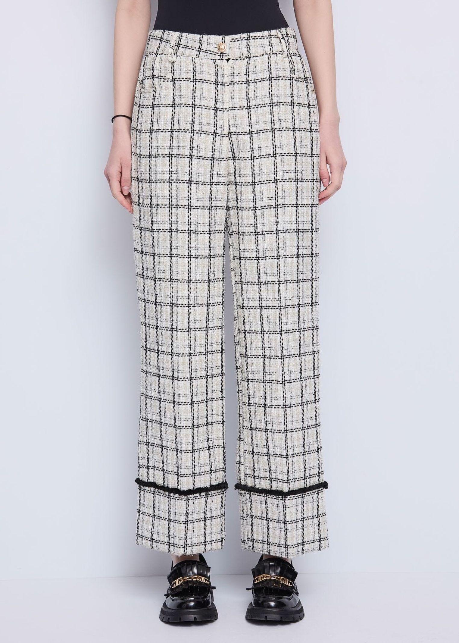 Pantalone con motivo check 521BD25021 525015-01 GAUDI' 