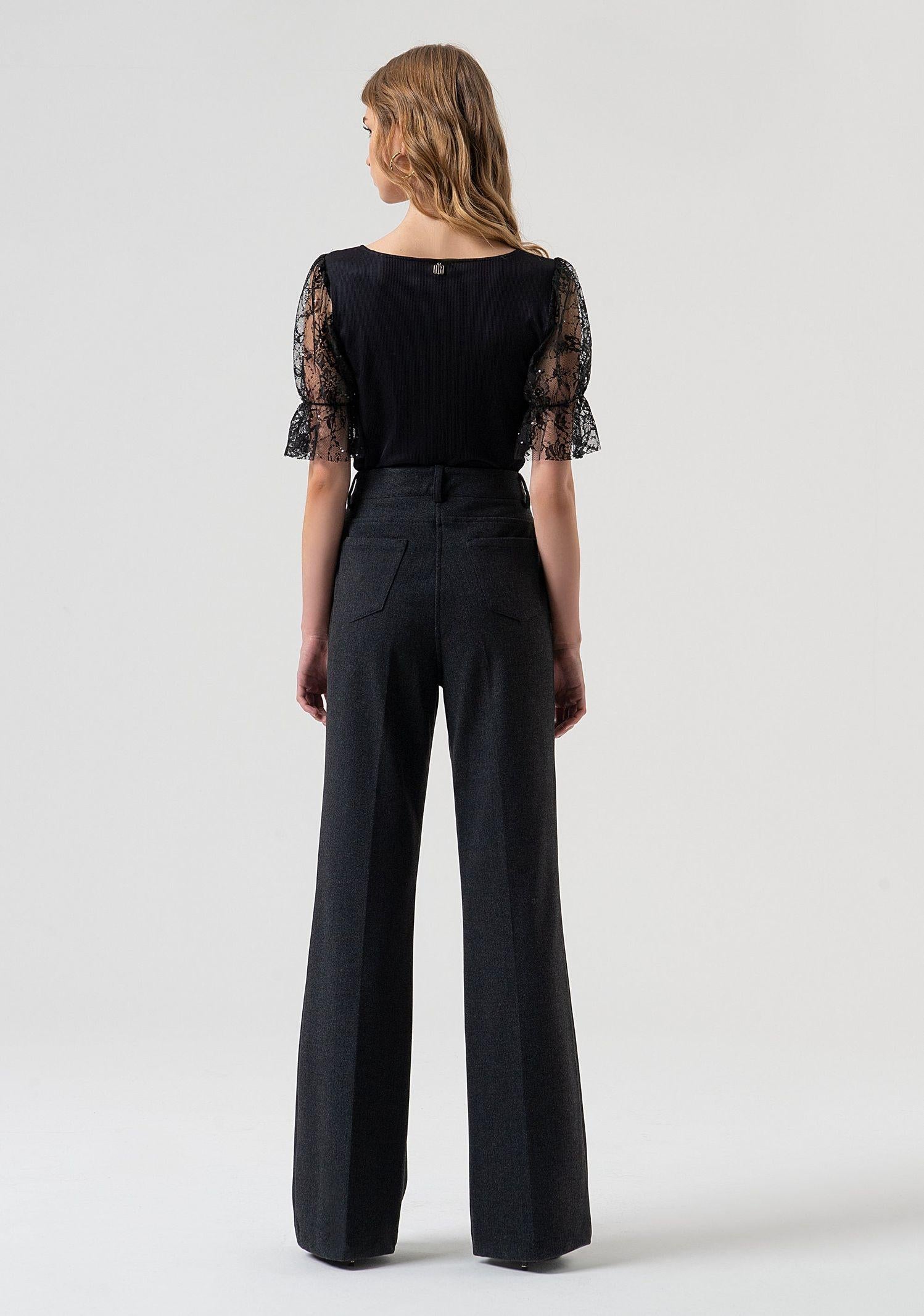 Pantalone bootcut vita alta FR25WVA014W80501 T53 FRACOMINA 