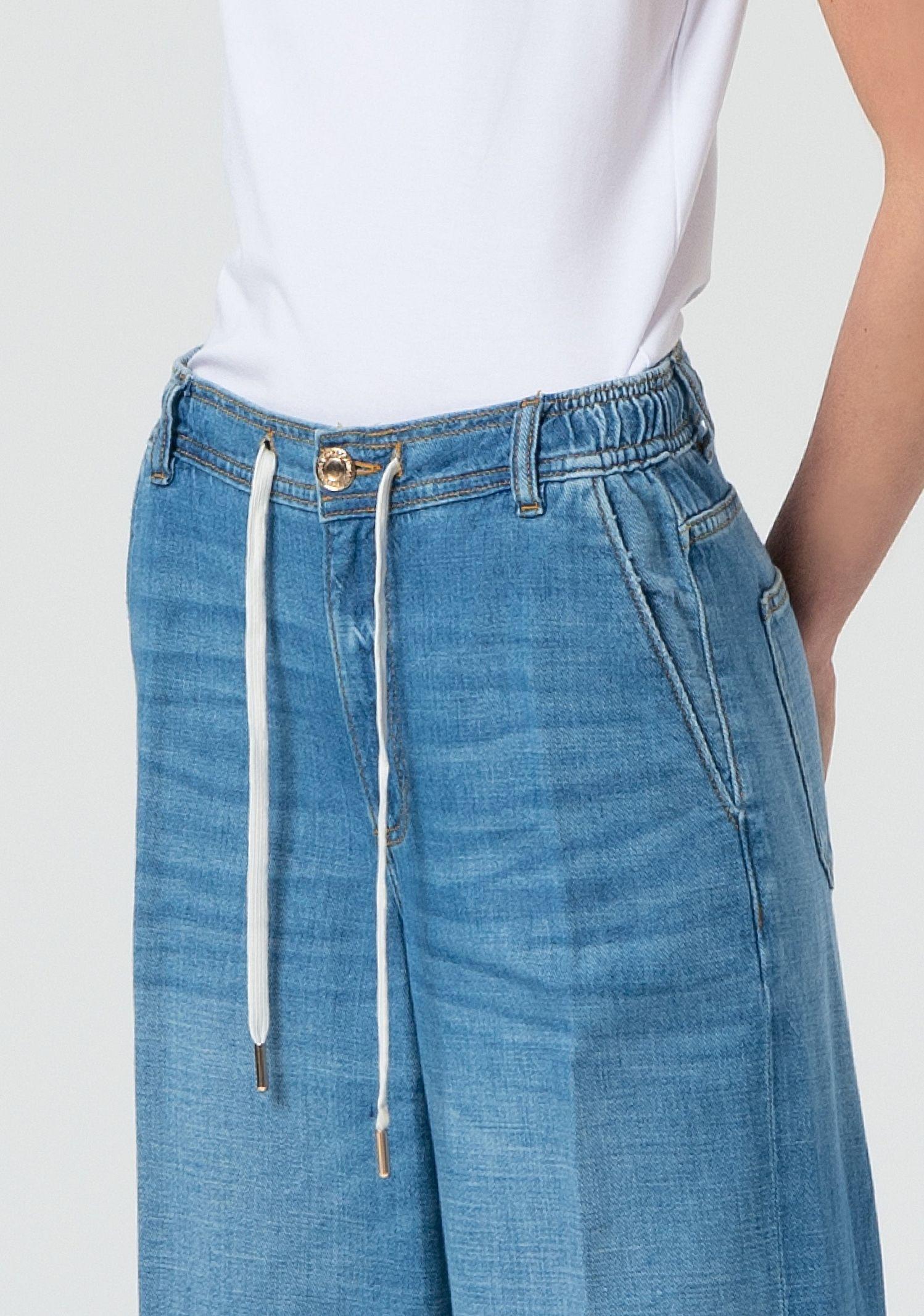 Jeans a palazzo con coulisse FP25SV2005D46202 258 FRACOMINA 