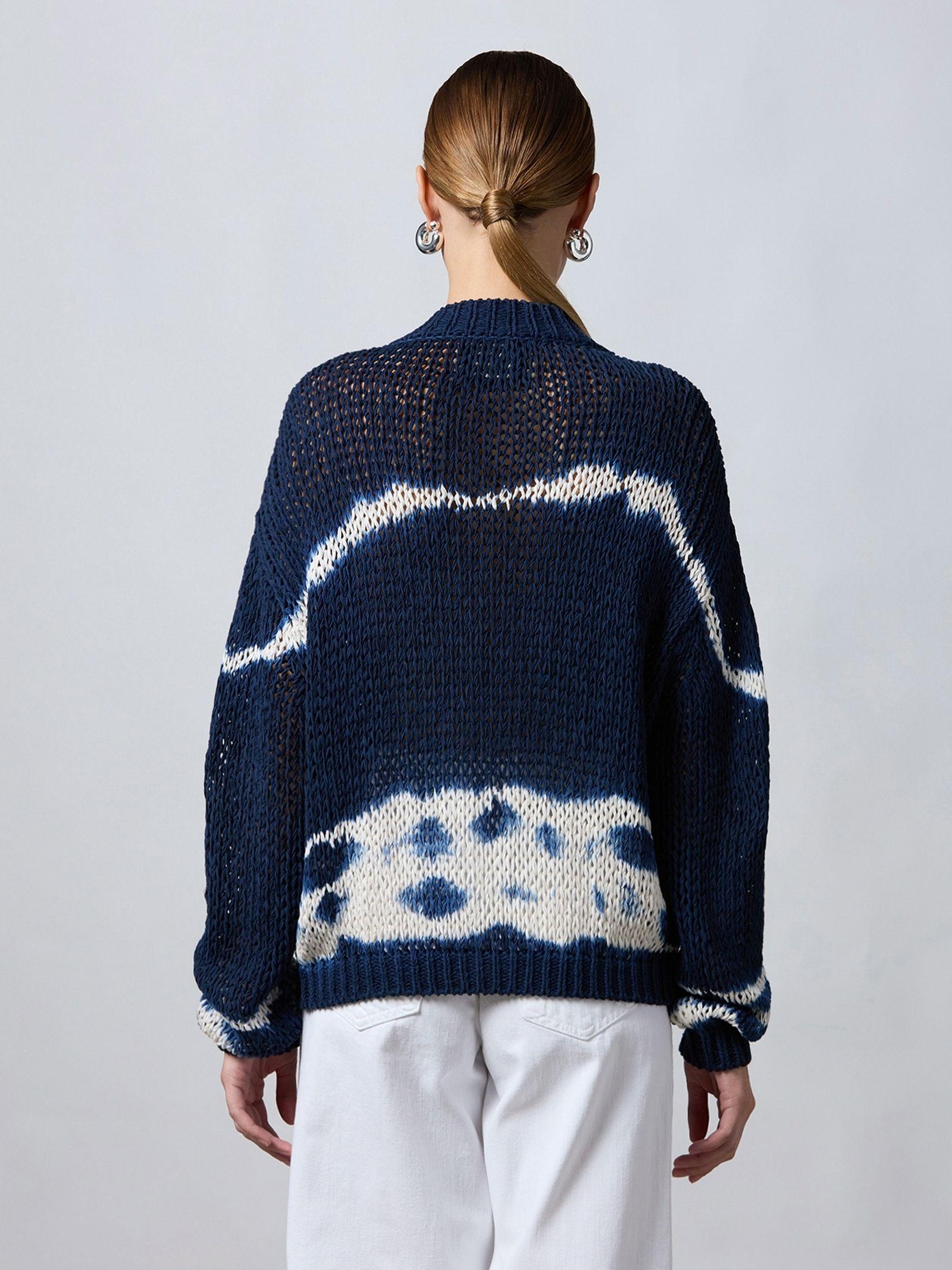 Cardigan tie-dye handmade B42010 B4210 ROBERTO COLLINA 