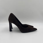 Dècolletè in pelle scamosciata 2470 MORO SPAZIO MODA 