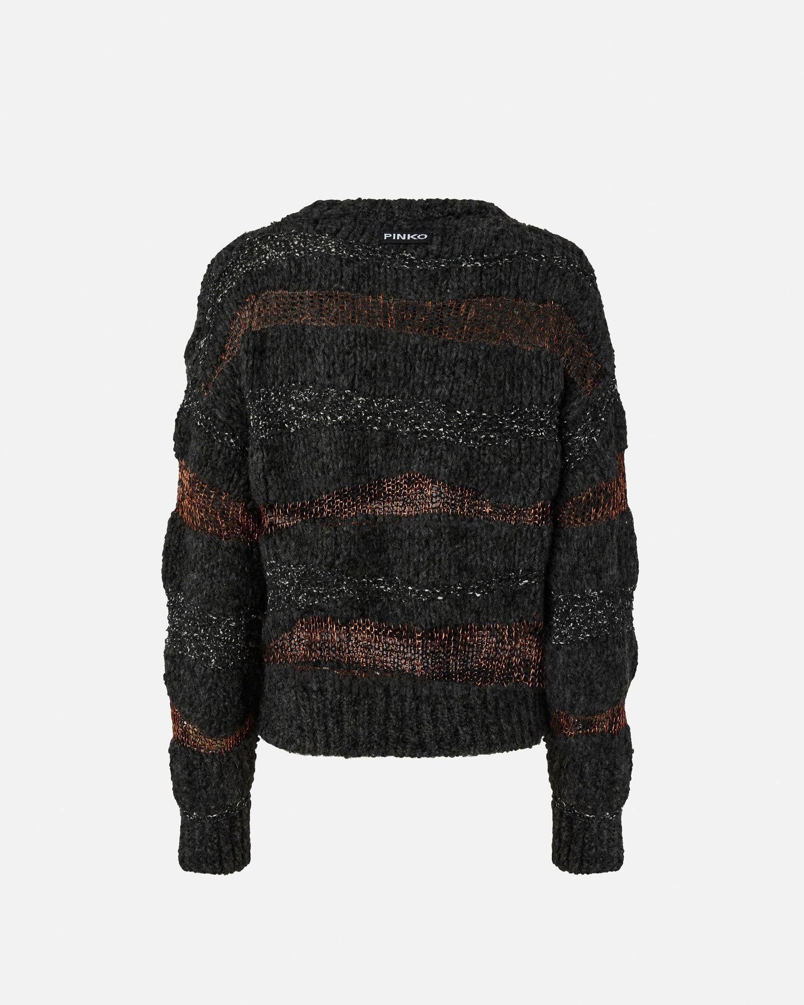 Maglione in jacquard 105688A2U3 ZI9 PINKO 