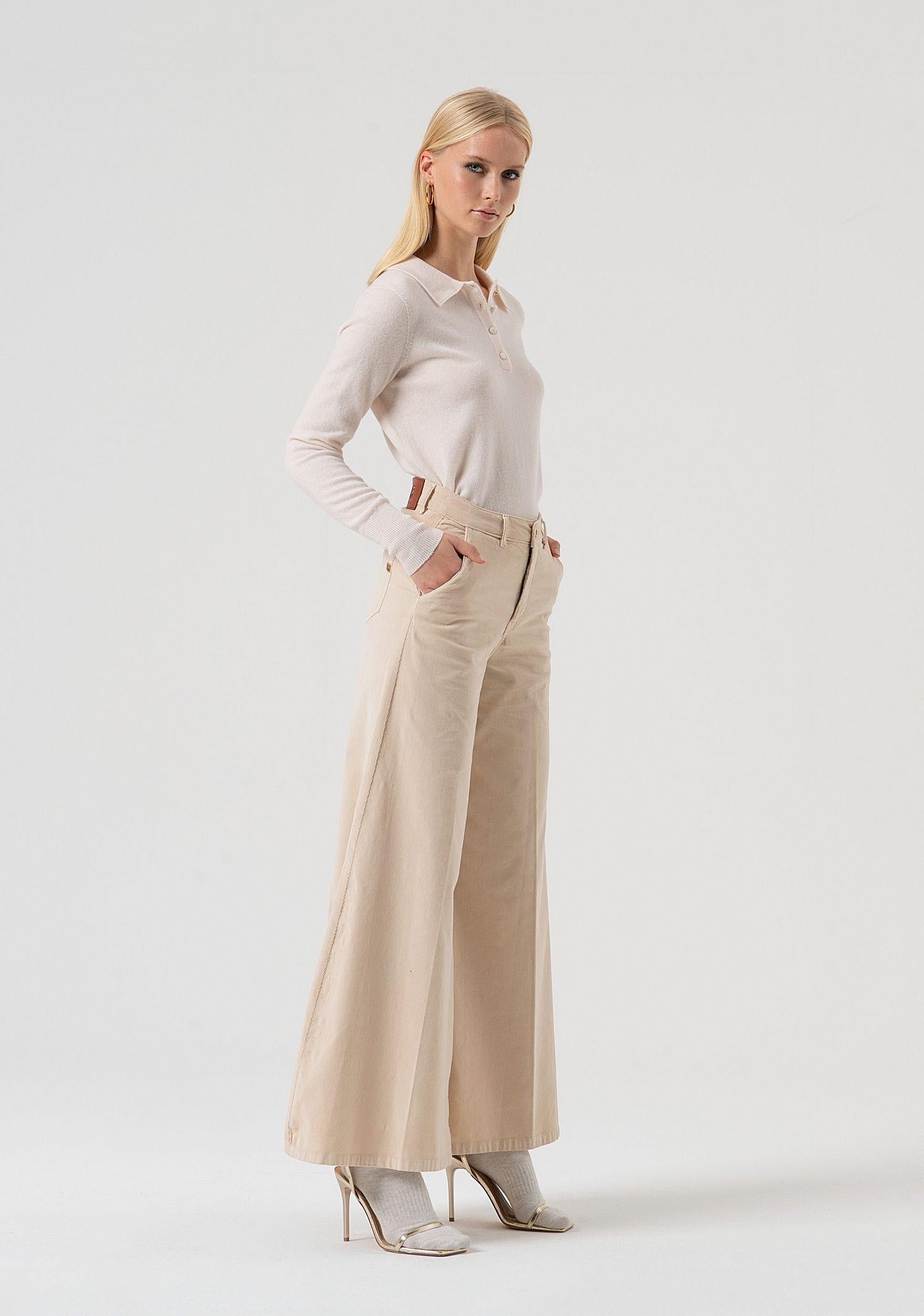 Pantalone flare in velluto FR25WV3014W56901 508 FRACOMINA 