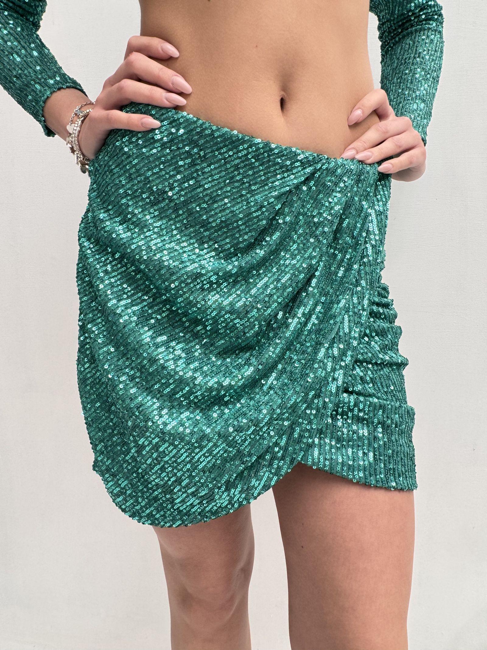 Completo due pezzi in paillettes - Elisabetta Franchi TG00227E2 P26 ELISABETTA FRANCHI 