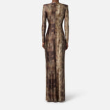 Abtio in lycra stampa pitone - Elisabetta Franchi ABR3557E2 EL1 ELISABETTA FRANCHI 
