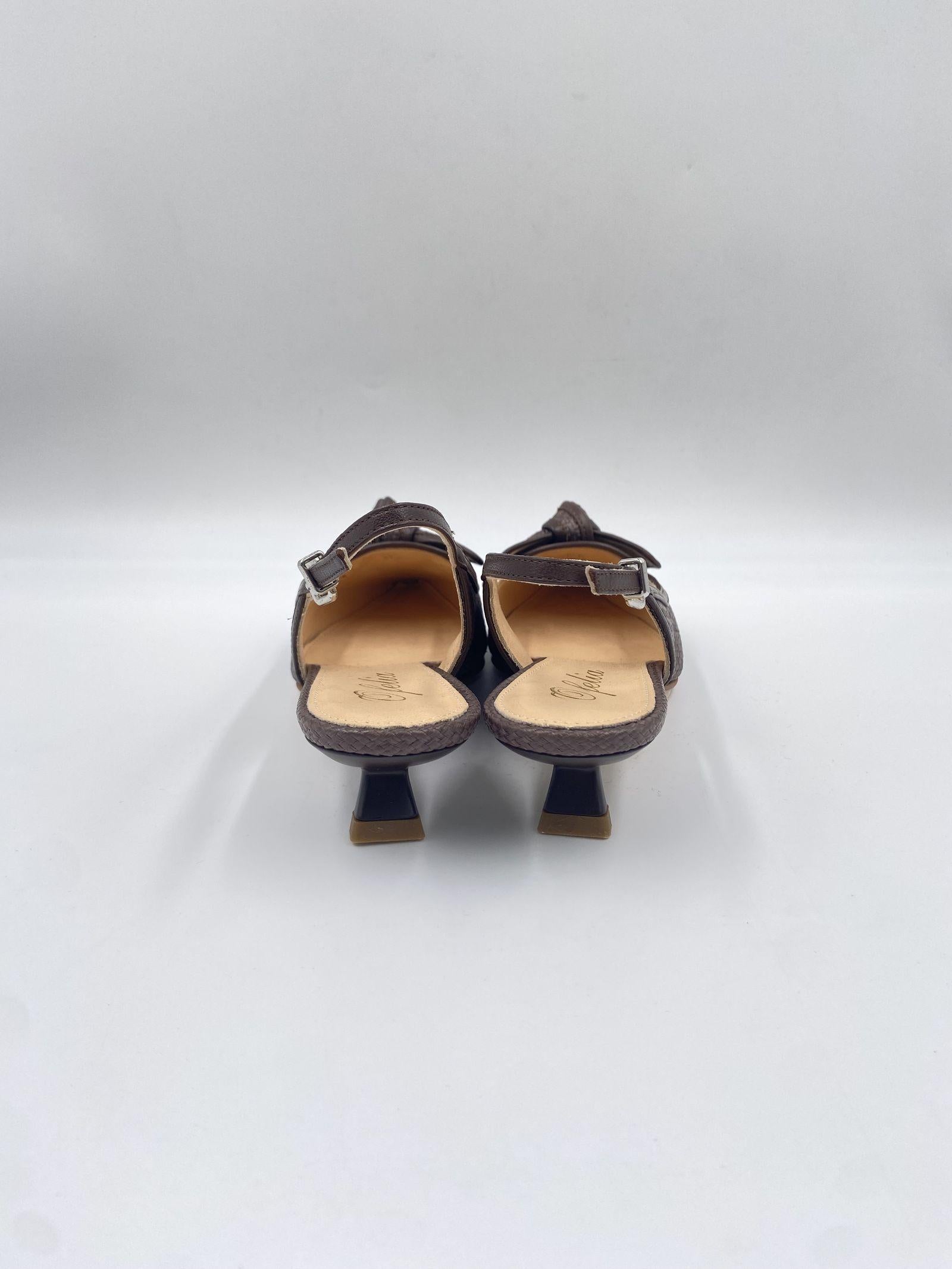 Slingback con fiocco - Ofelia 3069 MORO OFELIA 