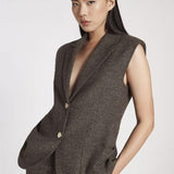 Gilet in tessuto resca LAER08D3 09 CARLA G. 