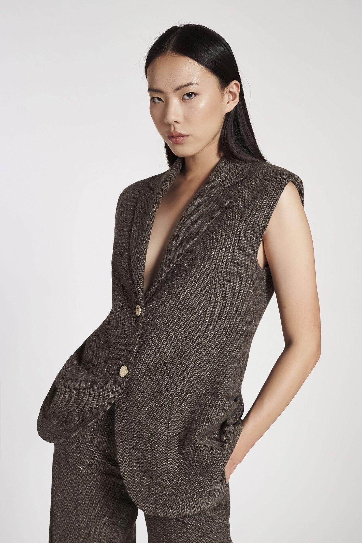 Gilet in tessuto resca LAER08D3 09 CARLA G. 