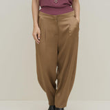 Pantalone con pinces in raso - Carla G PELE12 D1 23 CARLA G. 