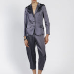 Giacca monopetto in satin IROM12D8 22 CARLA G. 