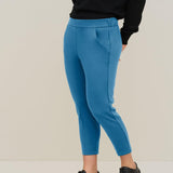 Pantalone slim fit in jersey tecnico